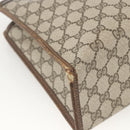 GUCCI GG Supreme Web Sherry Line Hand Bag PVC Red Beige 010 378 Auth AMZ345-13
