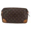 LOUIS VUITTON Monogram Compiegne 28 Clutch Bag M51845 LV Auth AMZ346-3