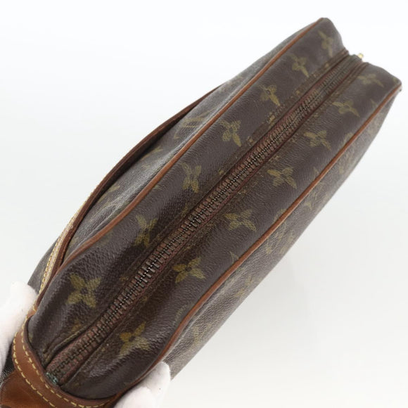 LOUIS VUITTON Monogram Compiegne 28 Clutch Bag M51845 LV Auth AMZ346