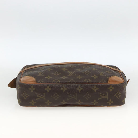 LOUIS VUITTON Monogram Compiegne 28 Clutch Bag M51845 LV Auth AMZ346