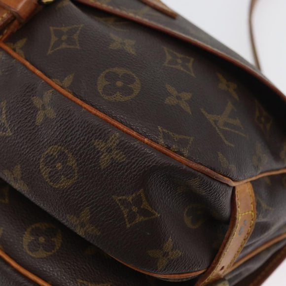 LOUIS VUITTON Monogram Saumur 30 Shoulder Bag M42256 LV Auth AMZ352
