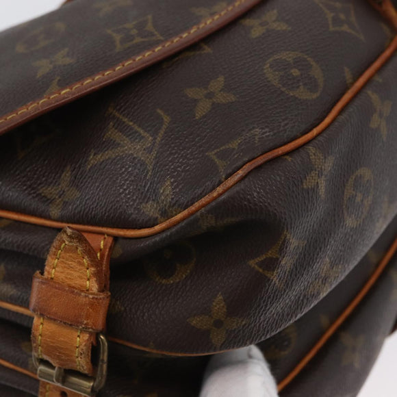 LOUIS VUITTON Monogram Saumur 30 Shoulder Bag M42256 LV Auth AMZ352