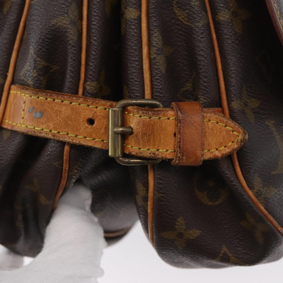 LOUIS VUITTON Monogram Saumur 30 Shoulder Bag M42256 LV Auth AMZ352