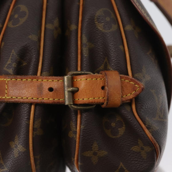 LOUIS VUITTON Monogram Saumur 30 Shoulder Bag M42256 LV Auth AMZ352