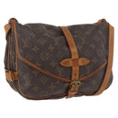 LOUIS VUITTON Monogram Saumur 30 Shoulder Bag M42256 LV Auth AMZ352-1