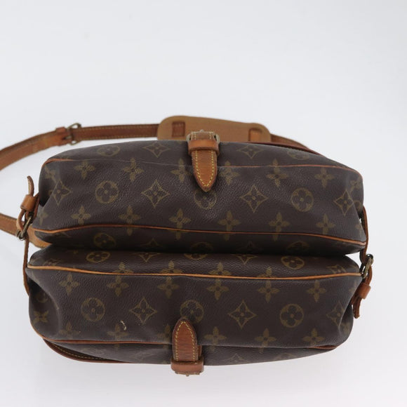 LOUIS VUITTON Monogram Saumur 30 Shoulder Bag M42256 LV Auth AMZ352