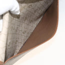 Christian Dior Honeycomb Canvas Shoulder Bag PVC Beige Gold Auth AMZ354-22