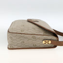 Christian Dior Honeycomb Canvas Shoulder Bag PVC Beige Gold Auth AMZ354-4
