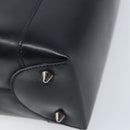 Christian Dior Maris Pearl Hand Bag Leather 2way Black Silver Auth AMZ356-18