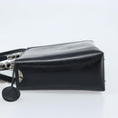Christian Dior Maris Pearl Hand Bag Leather 2way Black Silver Auth AMZ356-4