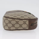 GUCCI GG Supreme Web Sherry Line Bag PVC Beige Gold 156 01 034 Auth AMZ358-4