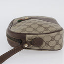 GUCCI GG Supreme Web Sherry Line Bag PVC Beige Gold 156 01 034 Auth AMZ358-5