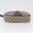 GUCCI GG Supreme Web Sherry Line Bag PVC Beige Gold 156 01 034 Auth AMZ358-8