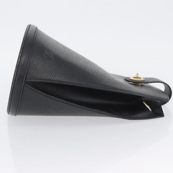 LOUIS VUITTON Epi Cluny Shoulder Bag Black M52252 LV Auth AMZ359