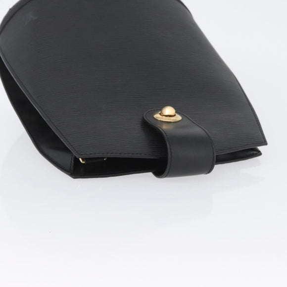 LOUIS VUITTON Epi Cluny Shoulder Bag Black M52252 LV Auth AMZ359