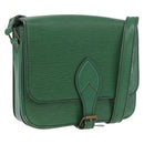 LOUIS VUITTON Epi Cartouchiere MM Shoulder Bag Green M52244 LV Auth AMZ360-1
