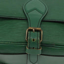 LOUIS VUITTON Epi Cartouchiere MM Shoulder Bag Green M52244 LV Auth AMZ360-17