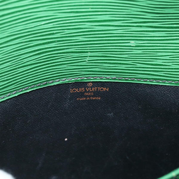 LOUIS VUITTON Epi Cartouchiere MM Shoulder Bag Green M52244 LV Auth AMZ360