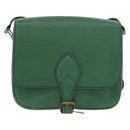 LOUIS VUITTON Epi Cartouchiere MM Shoulder Bag Green M52244 LV Auth AMZ360-13