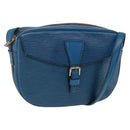 LOUIS VUITTON Epi Jeune Fille MM Shoulder Bag Toledo Blue M52155 LV Auth AMZ361-1