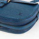LOUIS VUITTON Epi Jeune Fille MM Shoulder Bag Toledo Blue M52155 LV Auth AMZ361-14