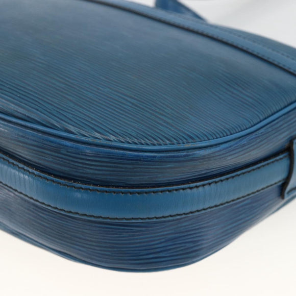 LOUIS VUITTON Epi Jeune Fille MM Shoulder Bag Toledo Blue M52155 LV Auth AMZ361