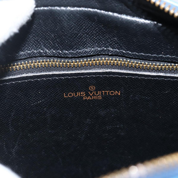 LOUIS VUITTON Epi Jeune Fille MM Shoulder Bag Toledo Blue M52155 LV Auth AMZ361
