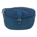 LOUIS VUITTON Epi Jeune Fille MM Shoulder Bag Toledo Blue M52155 LV Auth AMZ361-13
