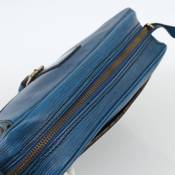LOUIS VUITTON Epi Jeune Fille MM Shoulder Bag Toledo Blue M52155 LV Auth AMZ361