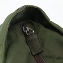 PRADA Hand Bag Nylon Khaki Silver Auth AMZ362-15