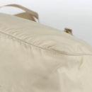 PRADA Shoulder Bag Nylon Beige Silver Auth AMZ363-12