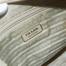 PRADA Shoulder Bag Nylon Beige Silver Auth AMZ363-19