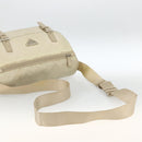 PRADA Shoulder Bag Nylon Beige Silver Auth AMZ363-7
