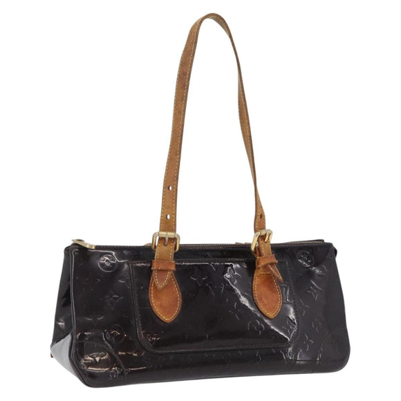 LOUIS VUITTON Monogram Vernis Rosewood Avenue Bag Amarante M93510 Auth AMZ365