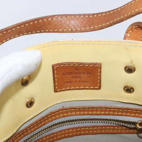 LOUIS VUITTON Monogram Vernis Reade PM Hand Bag Perle M91336 LV Auth AMZ367