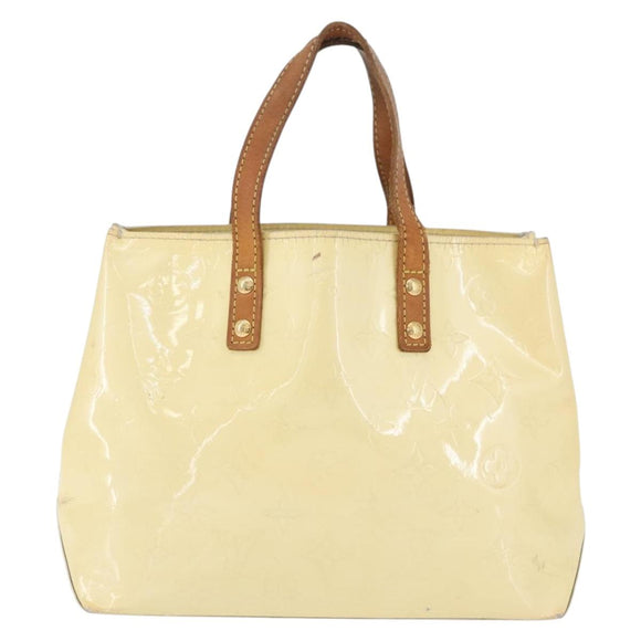 LOUIS VUITTON Monogram Vernis Reade PM Hand Bag Perle M91336 LV Auth AMZ367