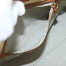 LOUIS VUITTON Monogram Vernis Reade PM Hand Bag Perle M91336 LV Auth AMZ367-23