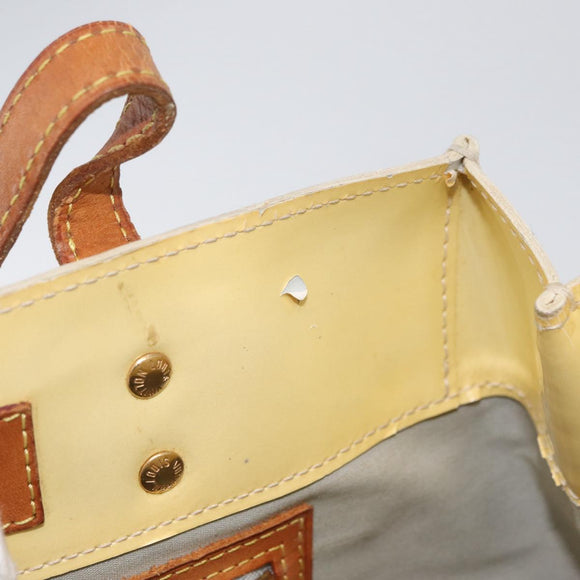 LOUIS VUITTON Monogram Vernis Reade PM Hand Bag Perle M91336 LV Auth AMZ367