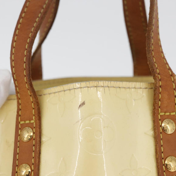 LOUIS VUITTON Monogram Vernis Reade PM Hand Bag Perle M91336 LV Auth AMZ367
