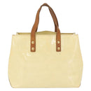 LOUIS VUITTON Monogram Vernis Reade PM Hand Bag Perle M91336 LV Auth AMZ367-3