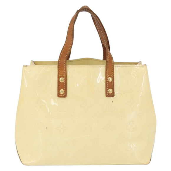 LOUIS VUITTON Monogram Vernis Reade PM Hand Bag Perle M91336 LV Auth AMZ367