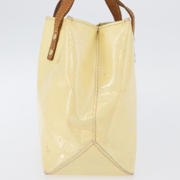 LOUIS VUITTON Monogram Vernis Reade PM Hand Bag Perle M91336 LV Auth AMZ367