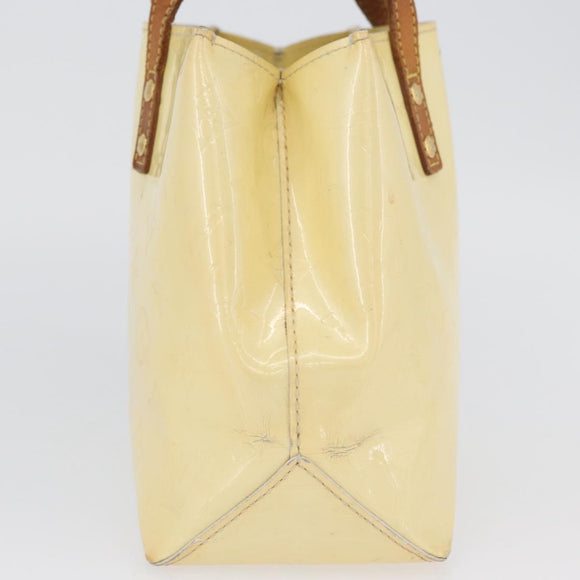 LOUIS VUITTON Monogram Vernis Reade PM Hand Bag Perle M91336 LV Auth AMZ367