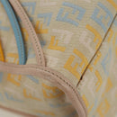 FENDI Zucchino Canvas Hand Bag Pink Gold Auth AMZ369A-17