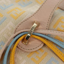 FENDI Zucchino Canvas Hand Bag Pink Gold Auth AMZ369A-19