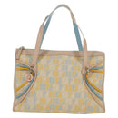 FENDI Zucchino Canvas Hand Bag Pink Gold Auth AMZ369A-13