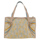 FENDI Zucchino Canvas Hand Bag Pink Gold Auth AMZ369A-2
