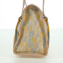 FENDI Zucchino Canvas Hand Bag Pink Gold Auth AMZ369A-3