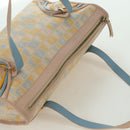 FENDI Zucchino Canvas Hand Bag Pink Gold Auth AMZ369A-6