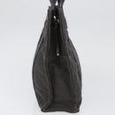HERMES Her Line PM Hand Bag Canvas Gray Silver Auth AMZ370-5